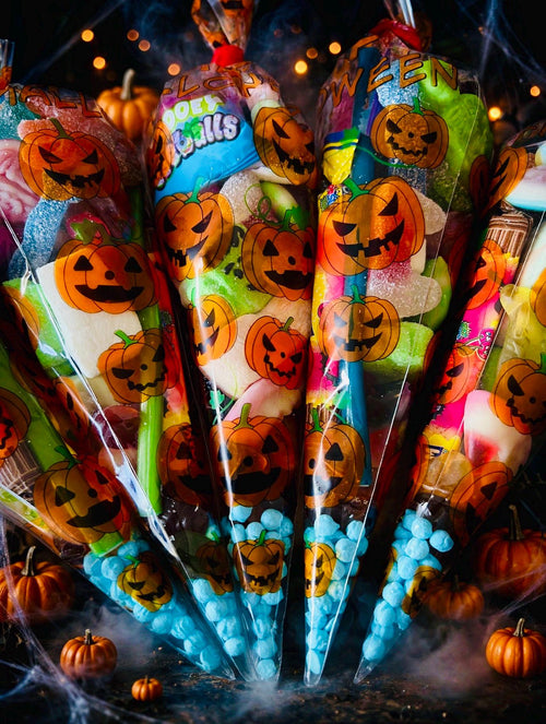 5 x Pick N Mix Halloween Sweet Cones 200g each - Trick or Treat Sweet Mix