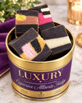 Handmade Liquorice Allsorts Sweets Fudge Gift Tin, Luxury Hand-packed Fudge  (160g) Free shipping (UK)