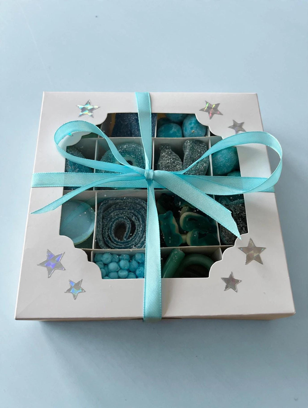 Blue sweets gift box. TikTok viral sweets. All Blue sweets mix.