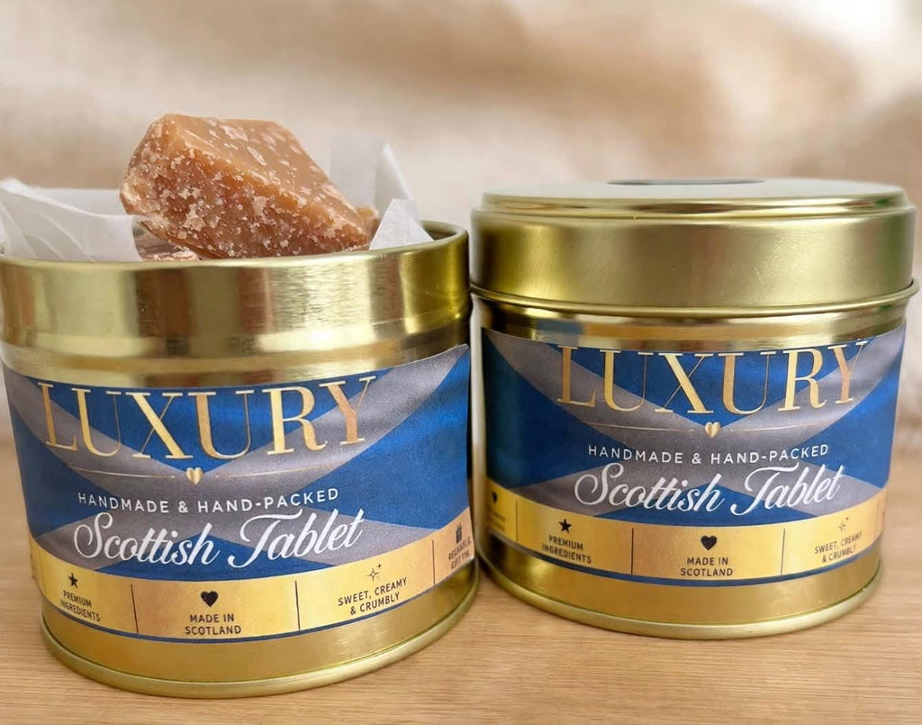Handmade Scottish Tablet Gift Tin | Traditional Edinburgh Sweet
