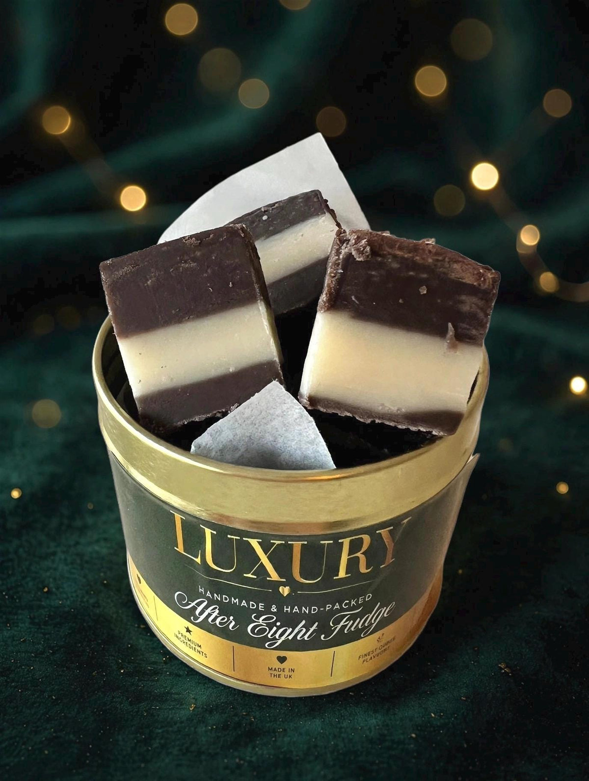 Handmade After Eight Fudge Gift Tin