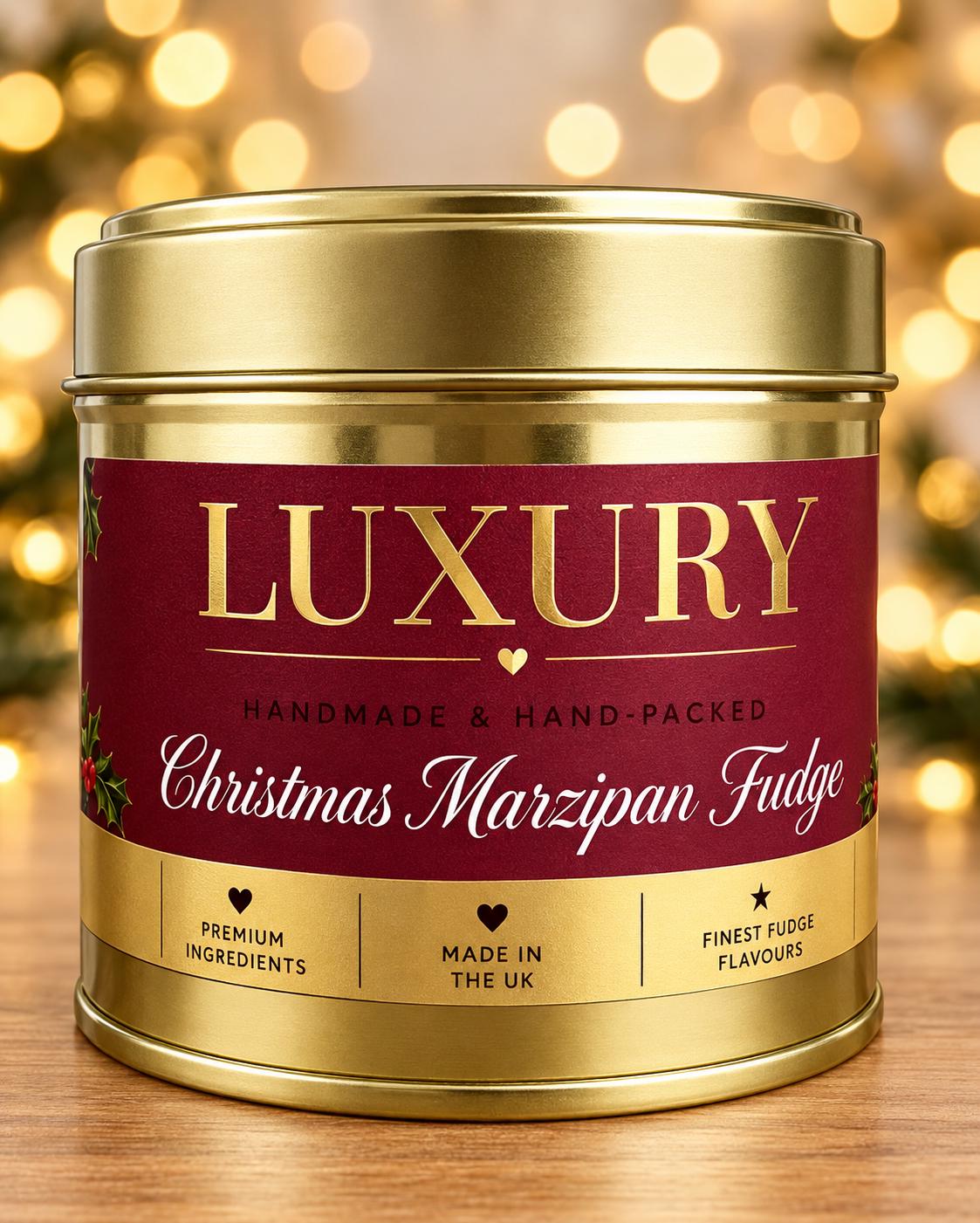 Handmade Marzipan Fudge Gift Tin