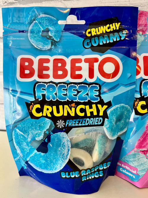 Bebeto Freeze Dried Candy Bundle, 3 Flavors (Bubblegum, Watermelon, Blue Raspberry)