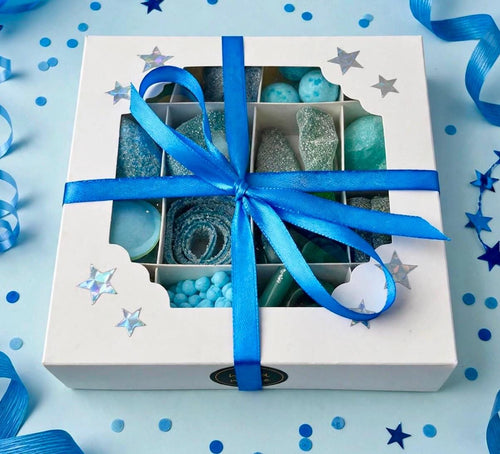 Blue sweets gift box. TikTok viral sweets. All Blue sweets mix.
