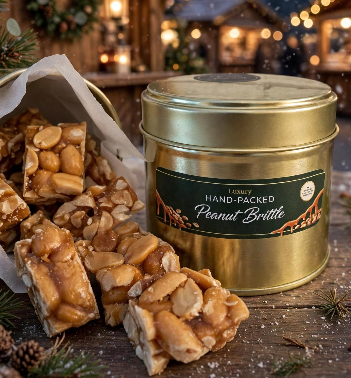 Luxury Peanut Brittle Gift Tin - 110g