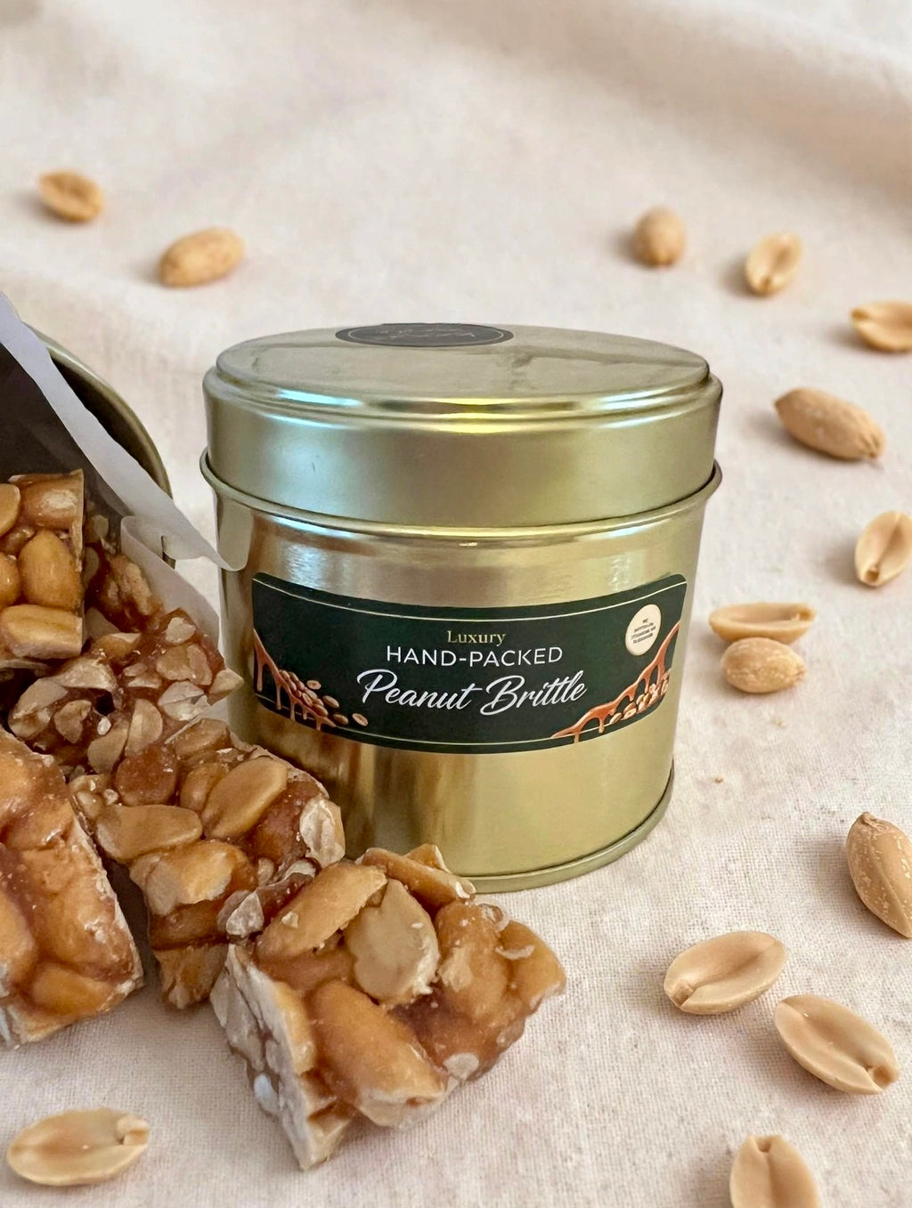Luxury Peanut Brittle Gift Tin - 110g
