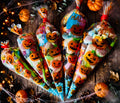 5 x Pick N Mix Halloween Sweet Cones 200g each - Trick or Treat Sweet Mix