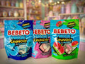 Bebeto Freeze Dried Candy Bundle, 3 Flavors (Bubblegum, Watermelon, Blue Raspberry)